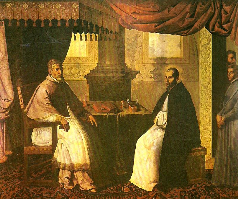 Francisco de Zurbaran st. bruno in conversation with pope urban